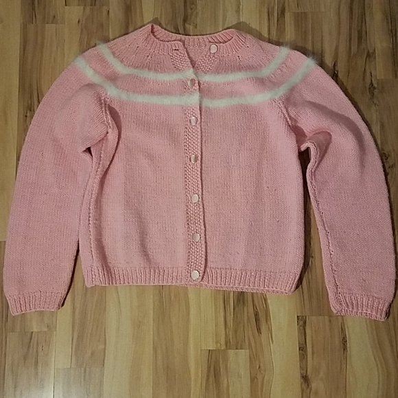 Vintage 50s Handmade Knit Sweater - Picture 2 of 10